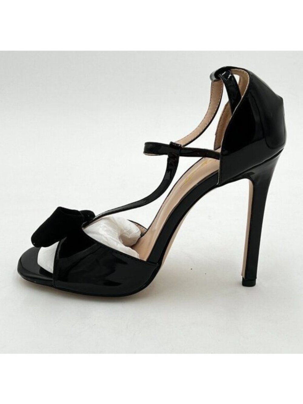 FOWT Women Sexy Open Toe Bowknot Buckle Sandals Stiletto High Heel Ladies